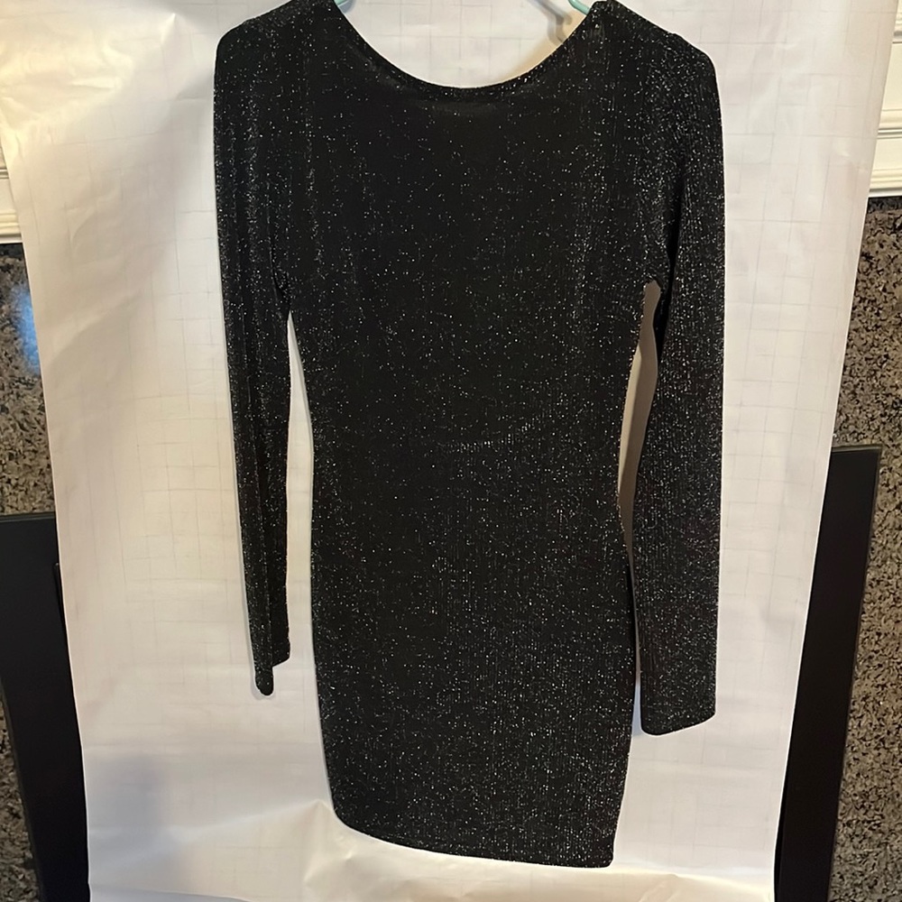 Black Sparkle Cocktail Dress